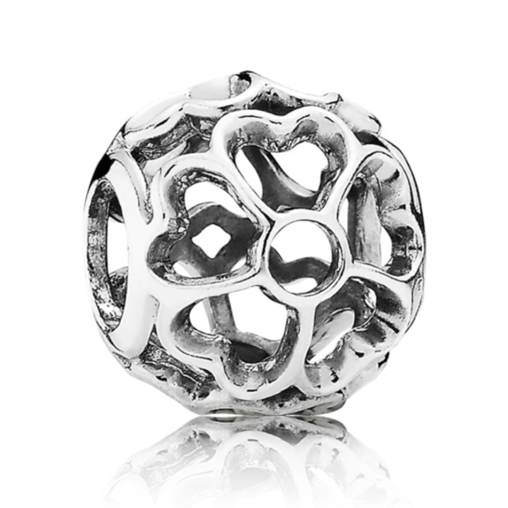 Pandora Retired Sterling Silver Primrose Openworks Bead - 791489